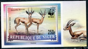 Niger 1998 WWF DORCAS GAZELLE 1 value Imperforated Mint (NH)