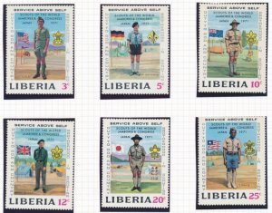 Liberia Scott 563-568 Mint Not Hinged Scouts