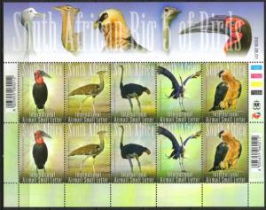 South Africa - 2008 Big Five Birds Sheet MNH** SG 1664-1668