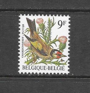 BIRDS - BELGIUM #1228  MNH