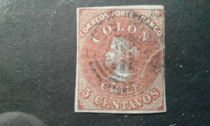 Chile #1 used tear e1911.5518