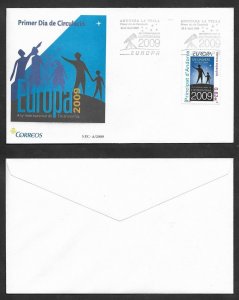 SE)2009 ANDORRA  FIRST DAY COVER, EUROPE ISSUE, INTERNATIONAL YEAR OF