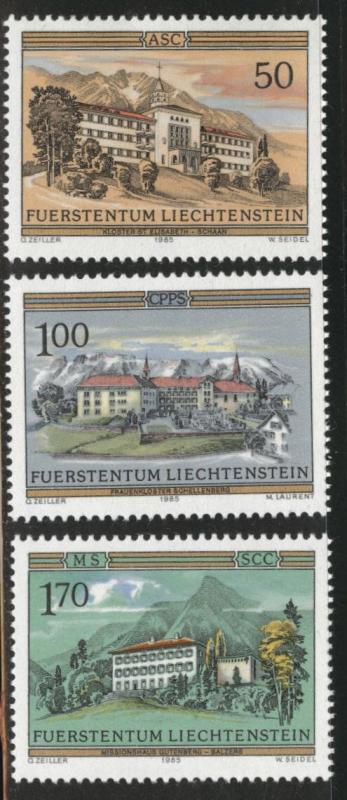 LIECHTENSTEIN Scott 806-809 MNH** 1985 Monestary set