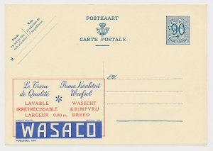 Publibel - Postal stationery Belgium 1951 Textile - Wasaco