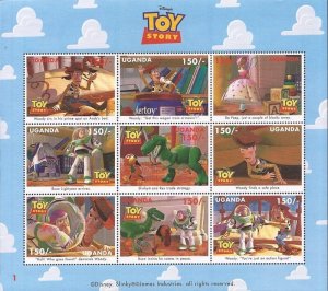 Uganda - 1997 Disney’s Toy Story 1 - 6 Stamp Sheet & 2 9 Stamp Sheets #1479-81