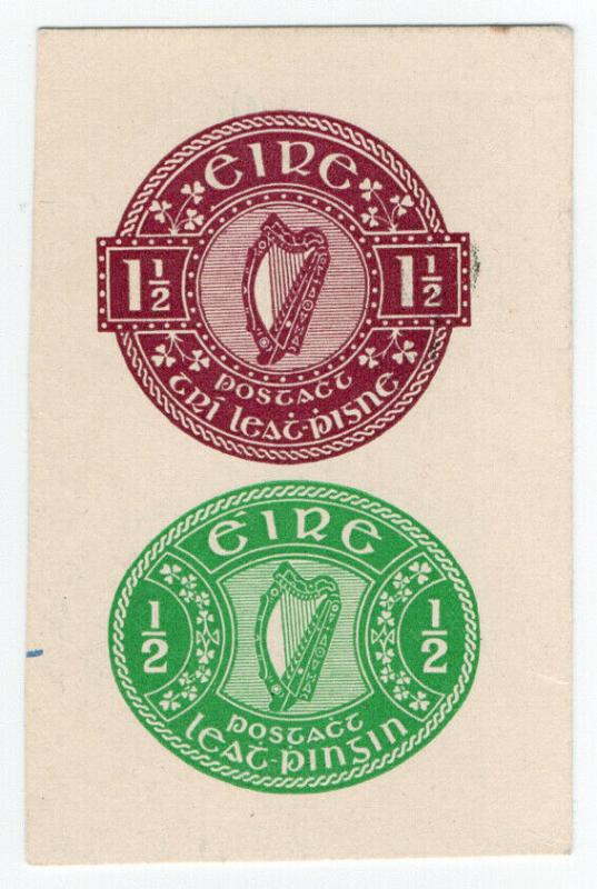 (I.B) Ireland Postal : Post Card Dies 2d