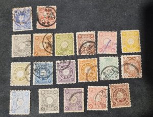 Japan 1899-1907 nice lot.  used.. #1056