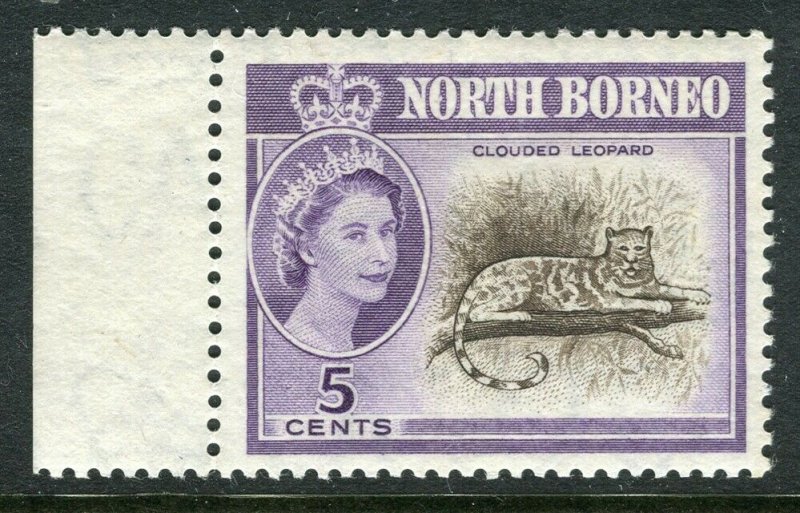 NORTH BORNEO; 1961 early QEII issue fine Mint hinged Marginal value, 5c