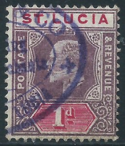 St Lucia, Sc #44, 1d Used