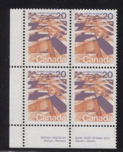 Canada #596aiii 20c Caricature Issue Perf. 13.3  MF Paper Type 4 LL VF-75 NH