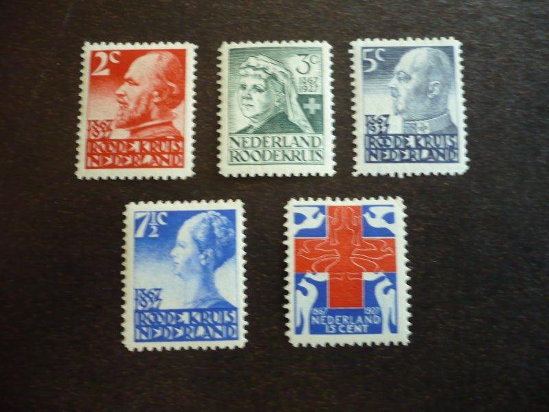 Stamps - Netherlands - Scott# B16-B20 - Mint Hinged Set of 5 Stamps