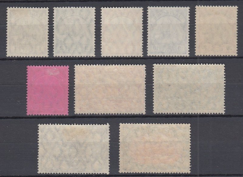 1905/19 German Colonies Kiautschou Full Set Michel 28-37 MLH
