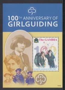 Gambia 3310 Girl Guides Souvenir Sheet MNH VF