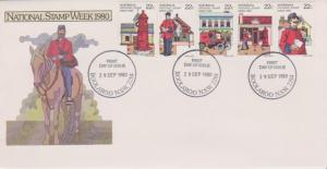 Australia 1980 National Stamp Week Strip First Day Cover