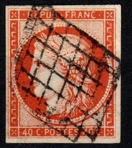 France #7 F-VF Used CV $300.00 (X4115)