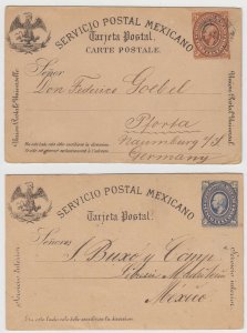MEXICO 1886-87 PS Mepsi PC13-PC15 FULL SET CARDS DOUBLE CARDS TO GETMANY+ CV$125