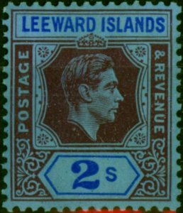 Leeward Islands 1938 2s Reddish Purple & Blue-Blue SG111 Fine MNH