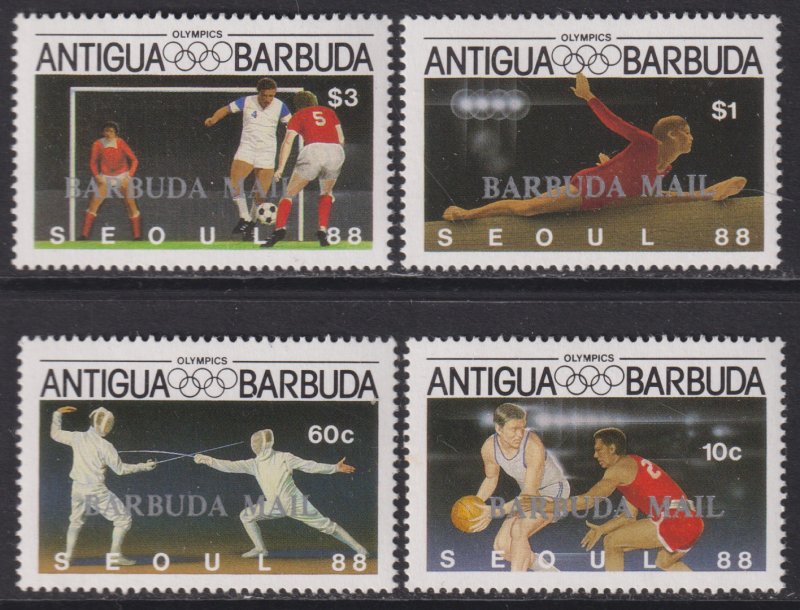 1987 Barbuda Seoul Olympic Games complete set MNH Sc# 890 / 893 CV $14.55