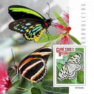 GUINEA BISSAU - 2019 - Butterflies - Perf Souv Sheet - MNH