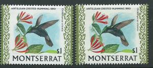 Montserrat SG 252 & 252b MVLH Ord & Glazed paper