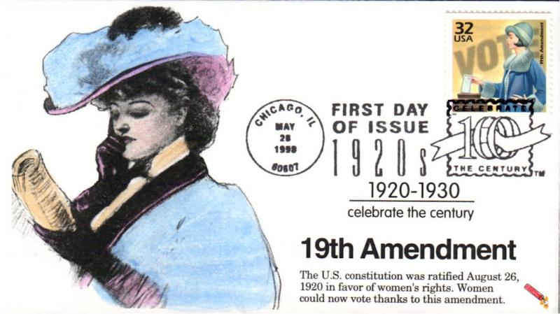 #3184e Women's Suffrage Dynamite FDC