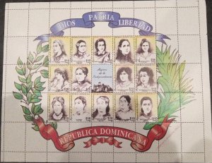 Dominican Republic 2008, Scott 1456, Women in Battle for Independence, Sheet