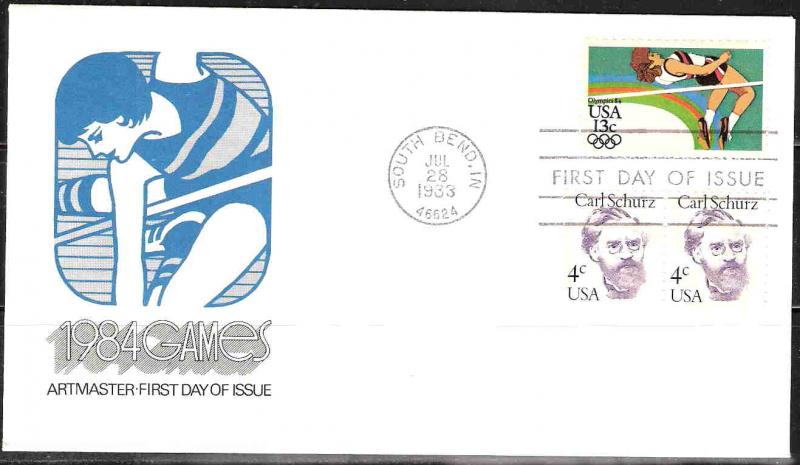 U.S. 2049 1984 Games FDC (Artmaster)