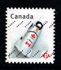 Canada - #2502 Flag on Bobsled - Used