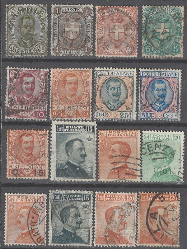 COLLECTION LOT # 2424 ITALY 16 STAMPS 1895+ CV+$46 CLEARANCE