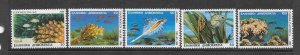 FISH & CORAL - GREECE #1616-20  MNH