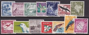 NAURU 1966 Definitive set fine used........................................29034