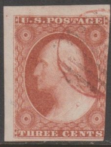 U.S. Scott #10 Washington Stamp - Used Single