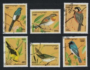 Cambodia Birds 6v 1996 CTO SG#1532-1537