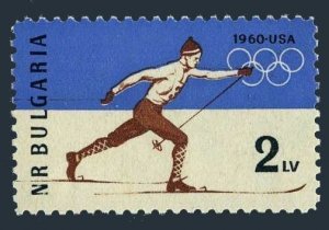 Bulgaria 1094,MNH.Michel 1153A. Olympics Squaw Valley-1960. Skier.