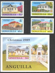 Anguilla Sc# 787-791 MNH 1989 Christmas
