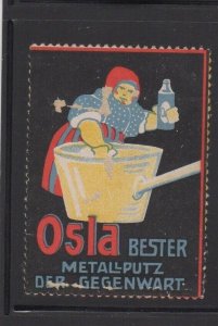 German Advertising Stamp-German AdvertOsla - Best Metal Polish of Our Time - MLH