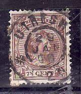 Netherlands-Sc#42- id7-used 7&1/2c Princess-1894-dated-