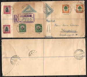 SOUTH AFRICA STAMPS 1926. REG. COVER TO MAGDEBURG, GERMANY