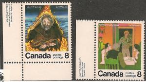 Canada: #695 696 8c 1976 Canadian Authors Mint NH Set*