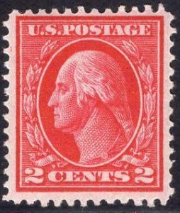 US Stamp #406 2c Washington MINT Hinged SCV $6.50