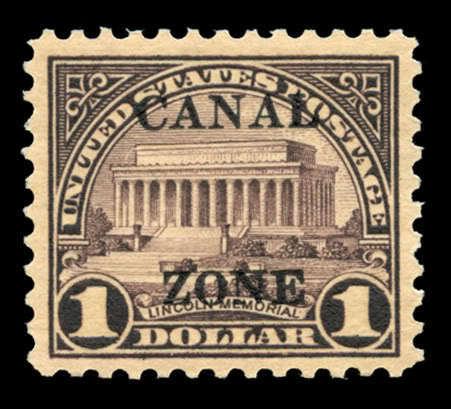 momen: US Stamps #95 Canal Zone Mint OG XF