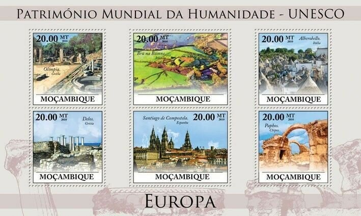 Mozambique 2010 MNH - World Heritage Site - UNESCO Europe III. Sc 2053
