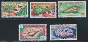 Somali Coast, 1962-1963, Scott #C26-C30 mint, NH/LH, Cplt. Set of 5,  V.F.