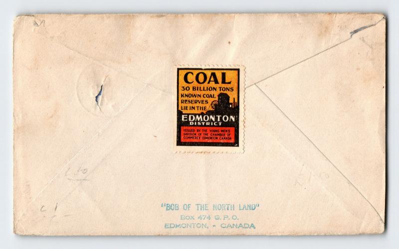 Canada 1930 Edmonton Chamber of Commerce Airmail Cachet Cover - Z12901