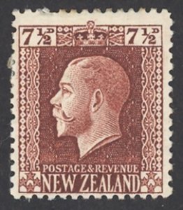 New Zealand Sc# 155 MH 1915-1922 7½p King George V