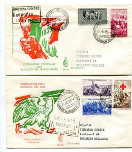 Italy FDC Venetia 1959 Independence traveled Racc. For Italy