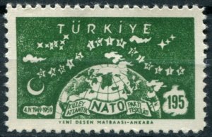 Turkey Sc#1437 MNH, 195k grn, NATO, 10th Anniversary (1959)