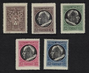 Vatican Pope Pius XII 5v 1945 MH SC#91-98 SG#100=06-5 MI#103-110