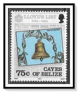 Cayes Of Belize #11 Lloyd's List MNH