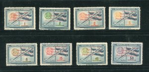 Honduras C101-C108 Columbus Memorial Lighthouse Air Mail Stamps Complete Set MNH 